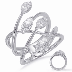 0.72 ctw. WHITE GOLD DIAMOND FASHION RING D4667WG