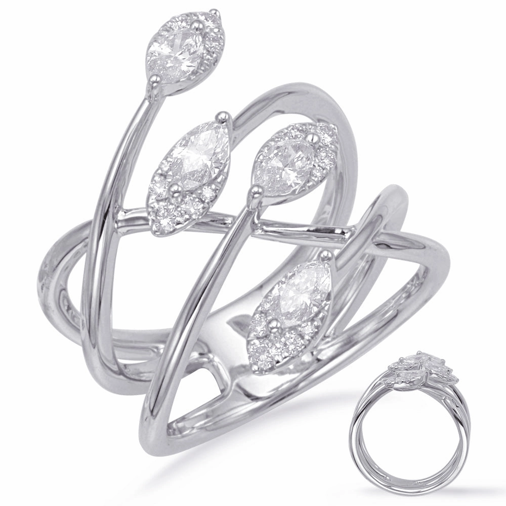 0.72 ctw. WHITE GOLD DIAMOND FASHION RING D4667WG
