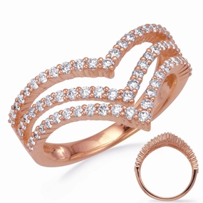 0.73 ctw. ROSE GOLD DIAMOND RING D4801RG