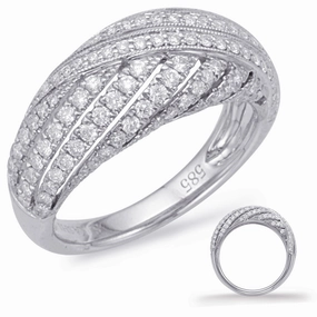 0.73 ctw. WHITE GOLD DIAMOND FASHION RING D4615WG