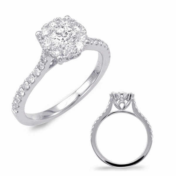 0.74 ctw. WHITE GOLD DIAMOND FASHION RING D4400-27WG