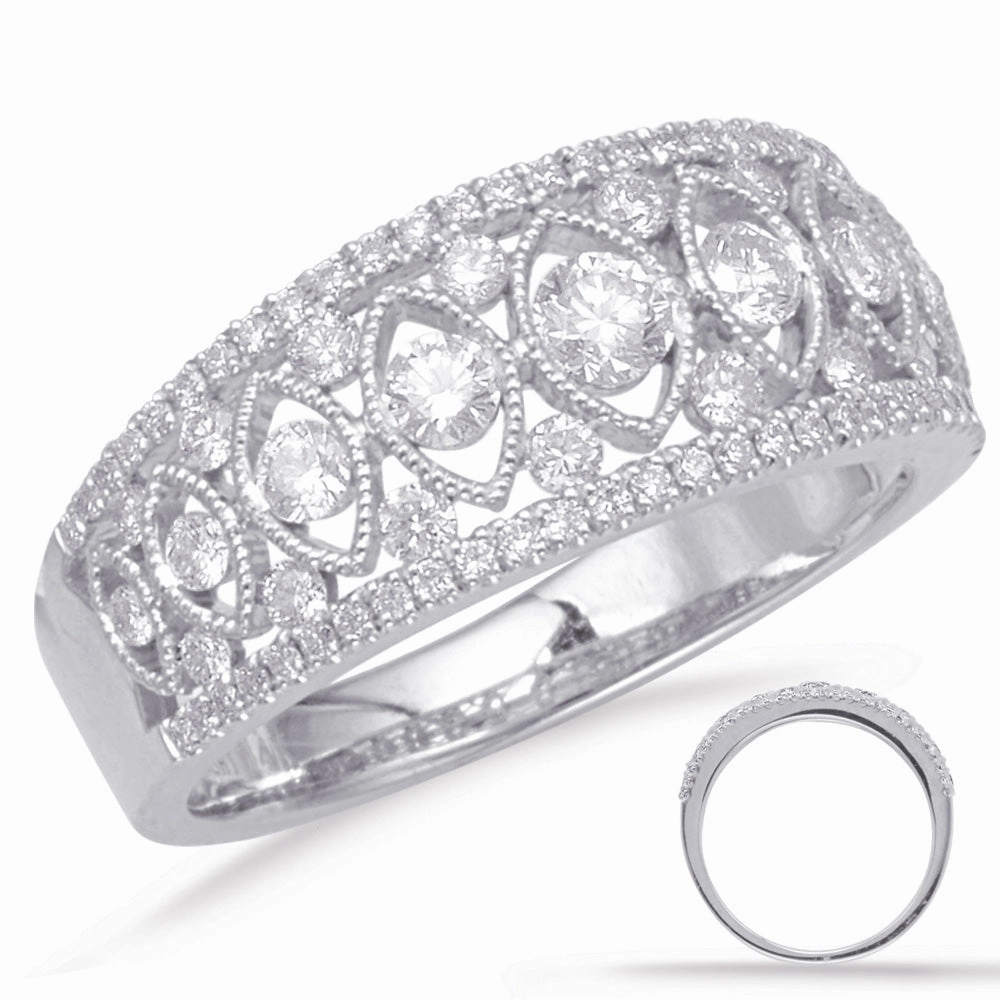 0.75 ctw. PLATINUM DIAMOND FASHION RING D4644-PL