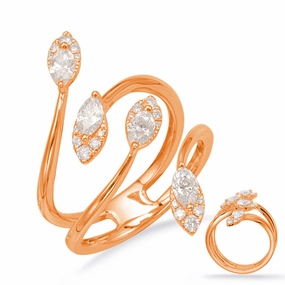 0.75 ctw. ROSE GOLD DIAMOND FASHION RING D4668RG