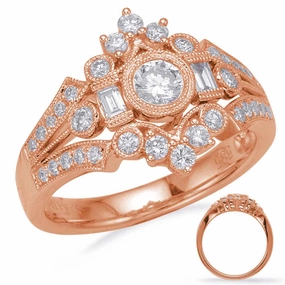 0.75 ctw. ROSE GOLD DIAMOND FASHION RING D4709RG