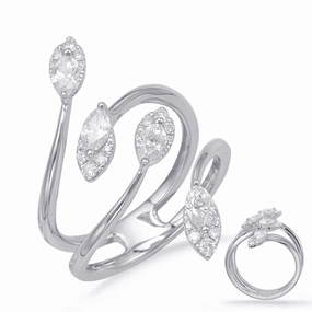 0.75 ctw. WHITE GOLD DIAMOND FASHION RING D4668WG