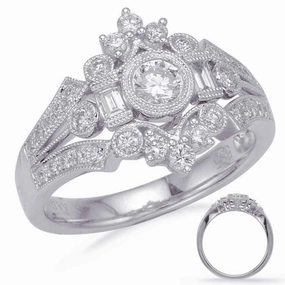 0.75 ctw. WHITE GOLD DIAMOND FASHION RING D4709WG
