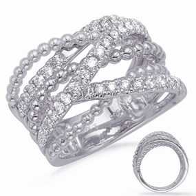 0.75 ctw. WHITE GOLD DIAMOND FASHION RING D4728WG