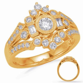 0.75 ctw. YELLOW GOLD DIAMOND FASHION RING D4709YG