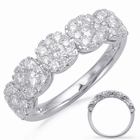 0.76 ctw. WHITE GOLD DIAMOND FASHION RING D4658WG