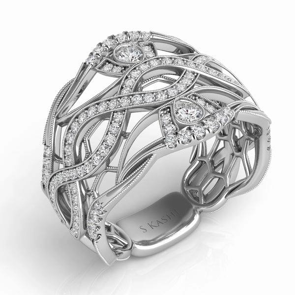 0.77 ctw. WHITE GOLD DIAMOND FASHION RING D4291WG