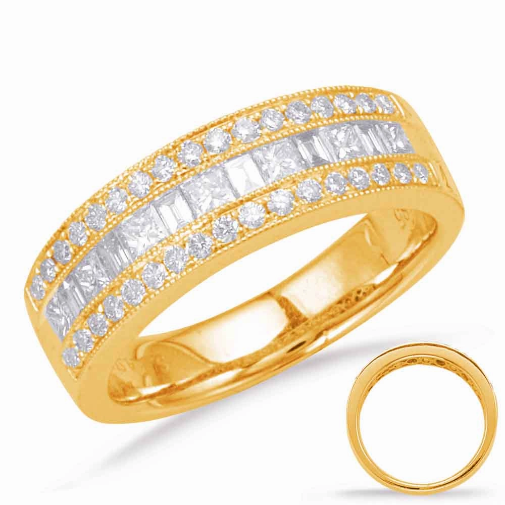 0.77 ctw. YELLOW GOLD DIAMOND FASHION RING D4636YG