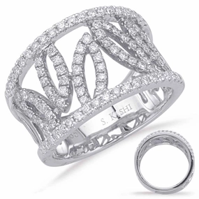 0.78 ctw. WHITE GOLD DIAMOND FASHION RING D4628WG