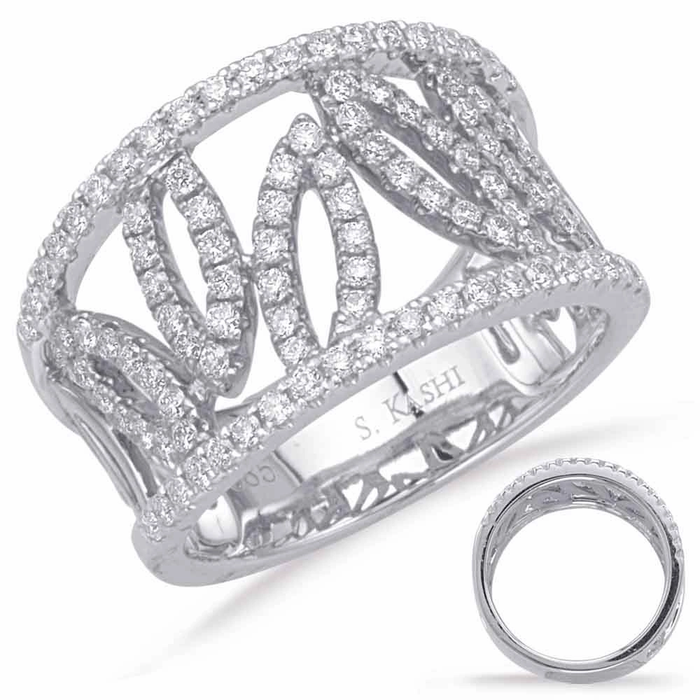 0.78 ctw. WHITE GOLD DIAMOND FASHION RING D4628WG