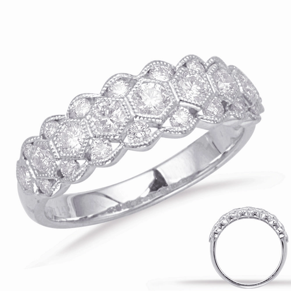 0.79 ctw. WHITE GOLD DIAMOND FASHION RING D4641WG