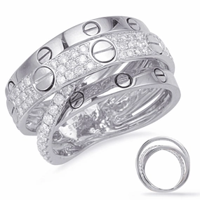 0.79 ctw. WHITE GOLD DIAMOND FASHION RING D4669WG