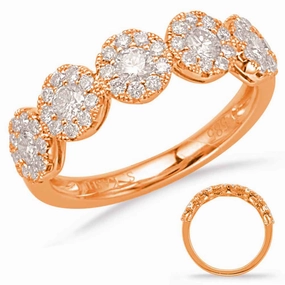0.81 ctw. ROSE GOLD DIAMOND FASHION RING D4634RG