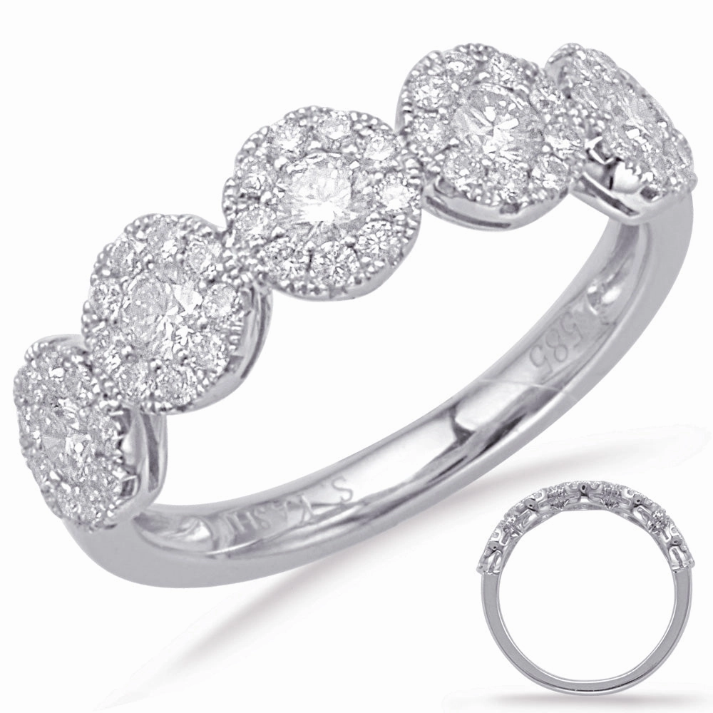 0.81 ctw. WHITE GOLD DIAMOND FASHION RING D4634WG