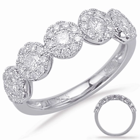 0.81 ctw. WHITE GOLD DIAMOND FASHION RING D4634WG