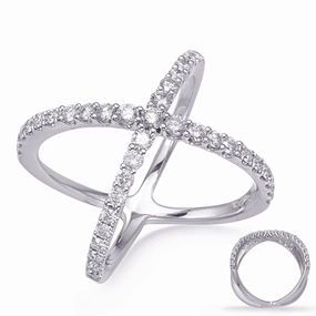 0.81 ctw. WHITE GOLD DIAMOND FASHION RING D4755WG