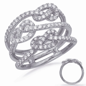 0.82 ctw. WHITE GOLD DIAMOND FASHION RING D4730WG