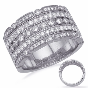 0.83 ctw. WHITE GOLD DIAMOND FASHION RING D4732WG