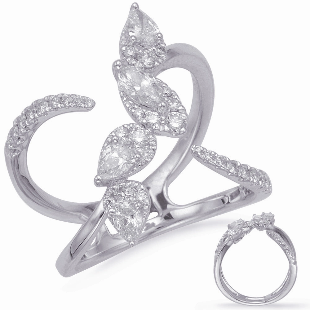 0.84 ctw. WHITE GOLD DIAMOND FASHION RING D4690WG