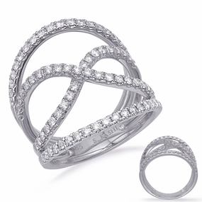0.84 ctw. WHITE GOLD DIAMOND FASHION RING D4726WG