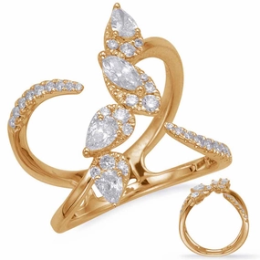 0.84 ctw. YELLOW GOLD DIAMOND FASHION RING D4690YG