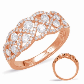 0.88 ctw. ROSE GOLD DIAMOND FASHION RING D4443RG