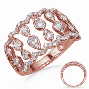 0.89 ctw. ROSE GOLD DIAMOND FASHION RING D4750RG