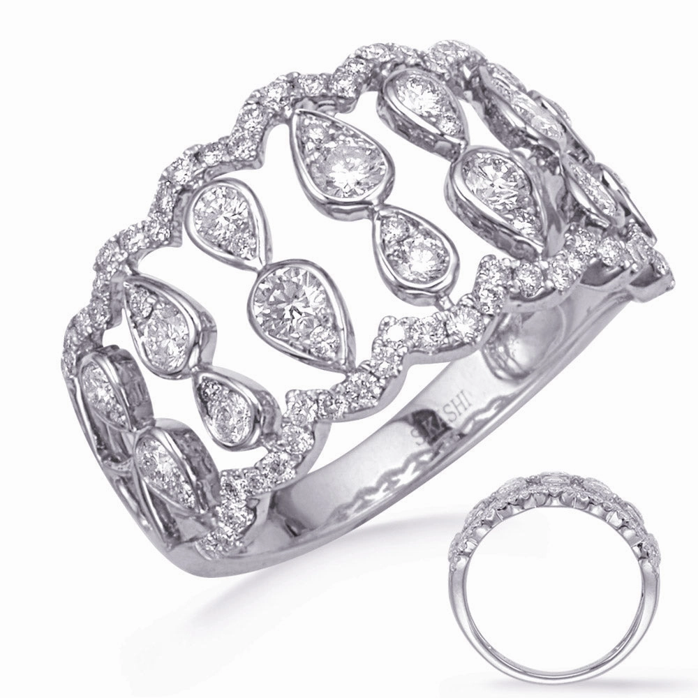 0.89 ctw. WHITE GOLD DIAMOND FASHION RING D4750WG