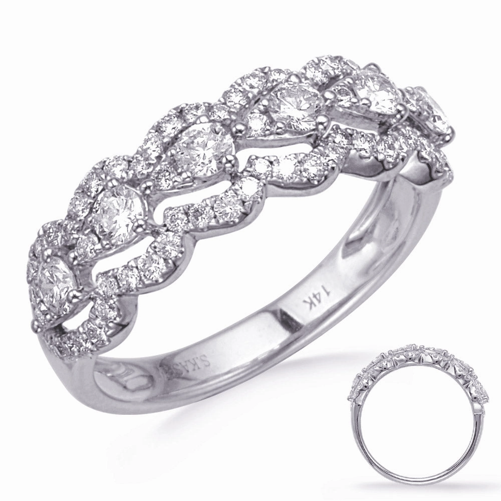 0.90 ctw. WHITE GOLD DIAMOND FASHION RING D4748WG