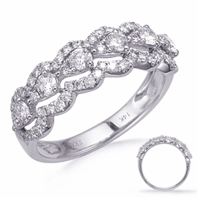 0.90 ctw. WHITE GOLD DIAMOND FASHION RING D4748WG