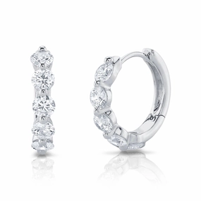 0.92CT DIAMOND HUGGIE EARRING