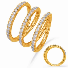 0.93 ctw. YELLOW GOLD DIAMOND FASHION RING D4693YG