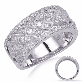 0.94 ctw. WHITE GOLD DIAMOND RING D4758WG