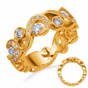 0.96 ctw. YELLOW GOLD DIAMOND RING D4763YG