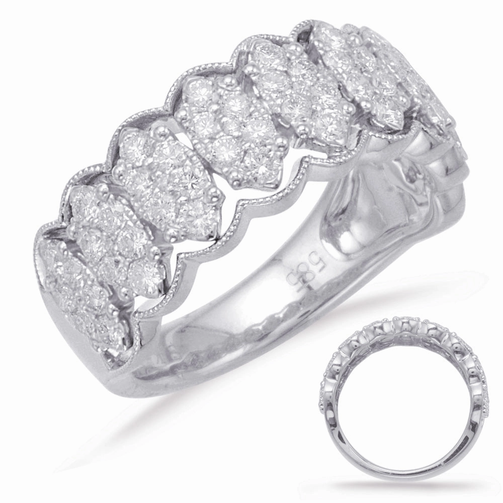 0.97 ctw. WHITE GOLD DIAMOND FASHION RING D4623WG