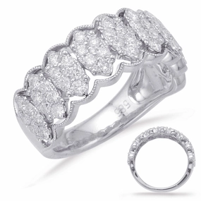 0.97 ctw. WHITE GOLD DIAMOND FASHION RING D4623WG