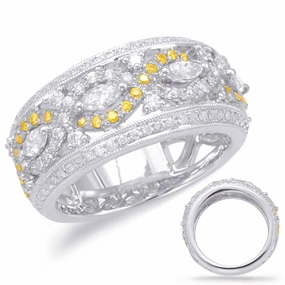 0.99 ctw. WHITE GOLD DIAMOND FASHION RING D4581WG