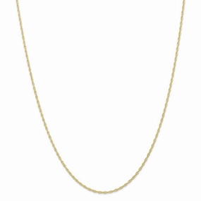 10k 1.35mm Carded Cable Rope Chain | 10K10RY