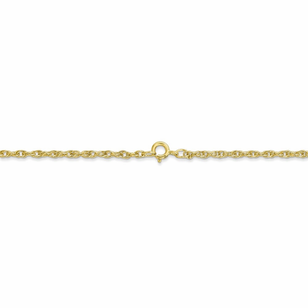 10k 1.55mm Carded Cable Rope Chain | 10K11RY
