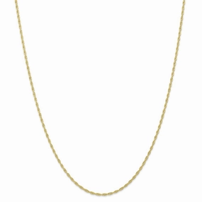 10k 1.55mm Carded Cable Rope Chain | 10K11RY