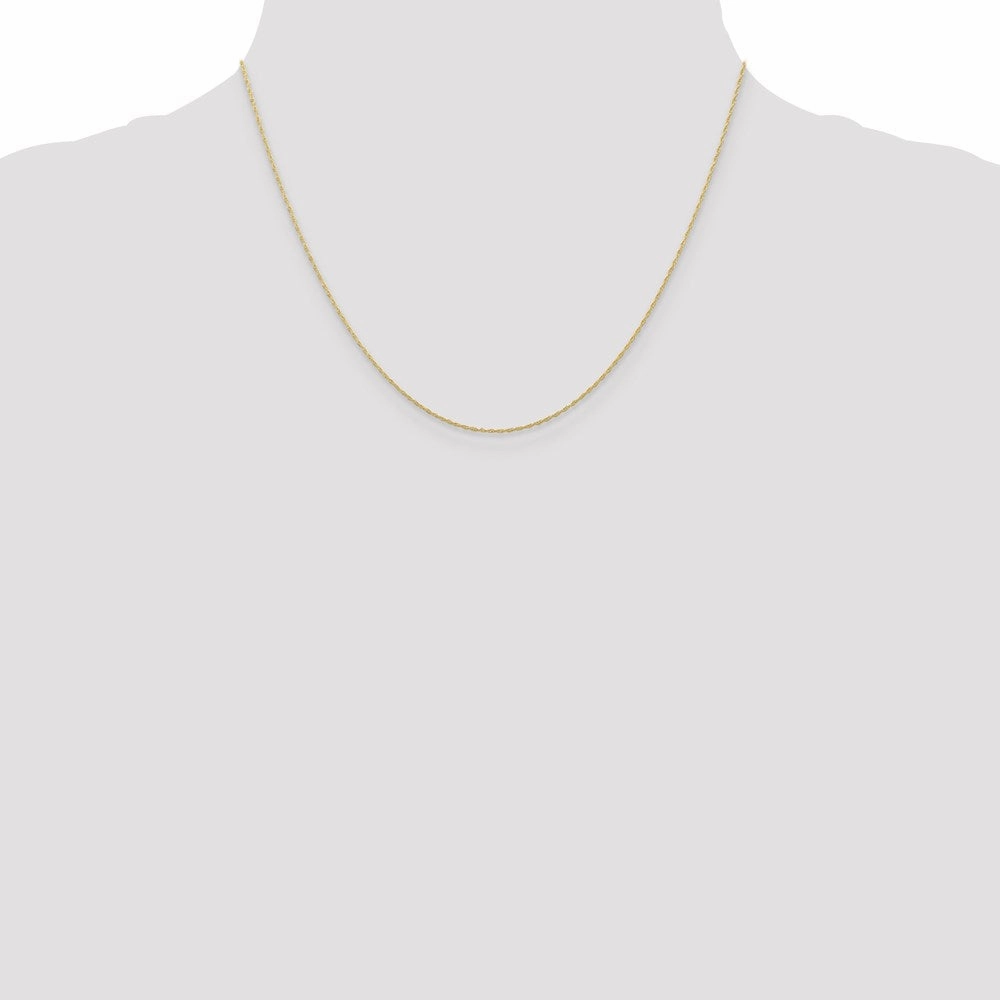10k .5 mm Carded Cable Rope Chain | 10K5RY