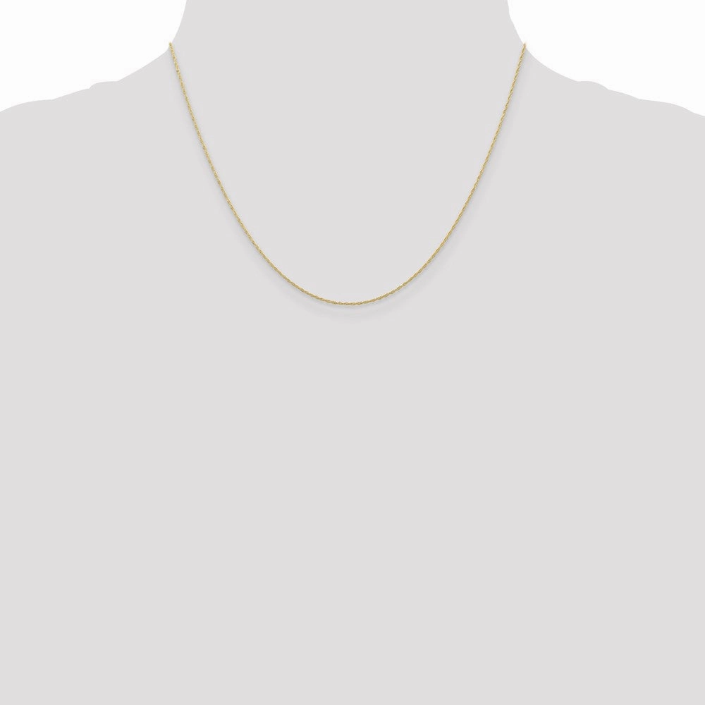 10k .5 mm Carded Cable Rope Chain | 10K5RY