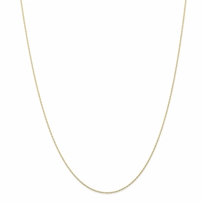 10k .5 mm Carded Cable Rope Chain | 10K5RY