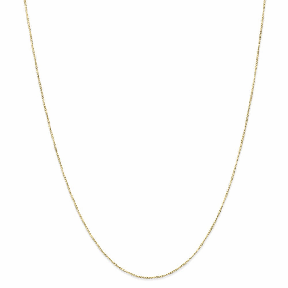 10k .5 mm Carded Curb Chain | 10K8CY
