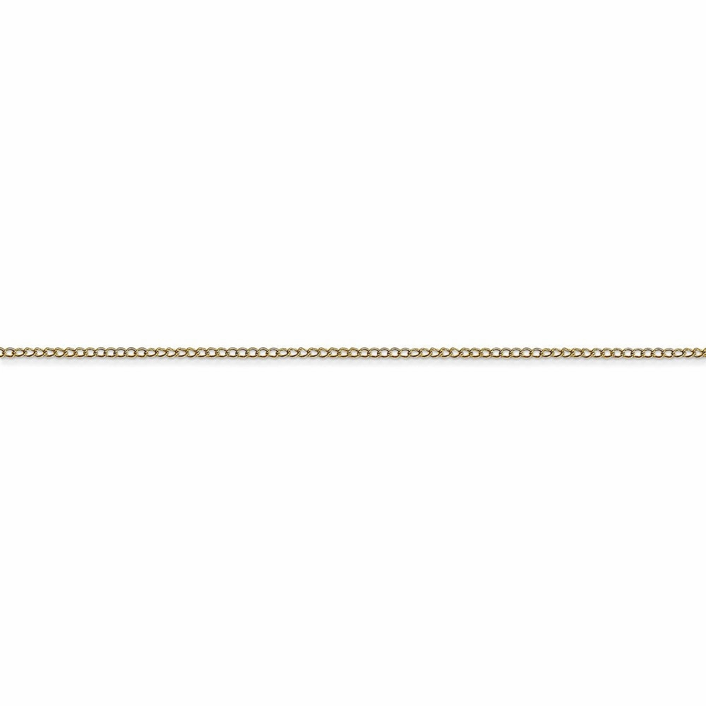10k .5 mm Carded Curb Chain | 10K8CY