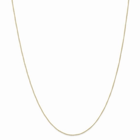 10k .5 mm Carded Curb Chain | 10K8CY
