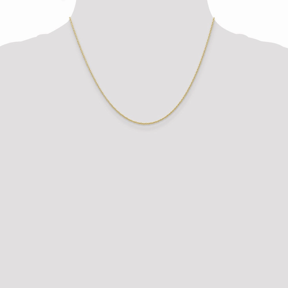 10k .7 mm Carded Cable Rope Chain | 10K7RY